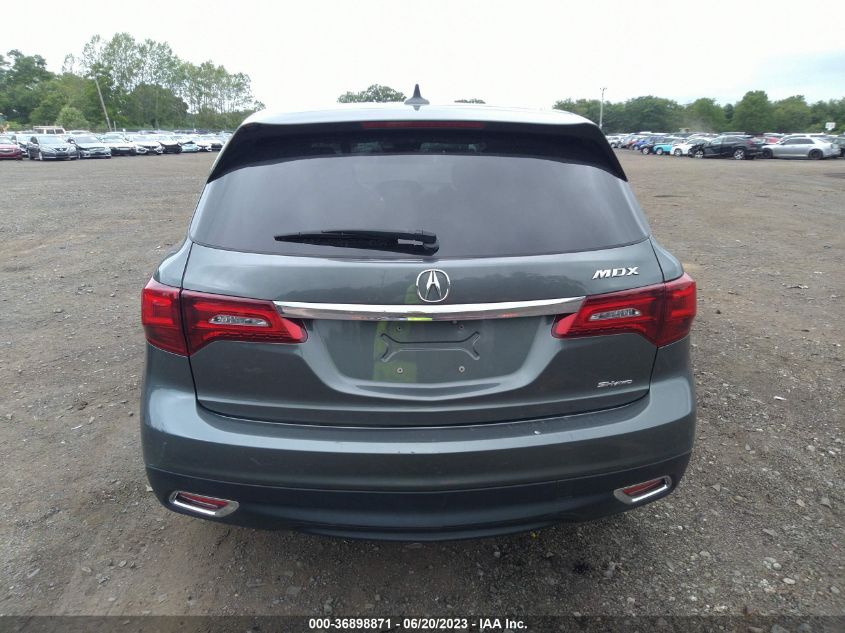 2016 ACURA MDX W/TECH/W/TECH - 5FRYD4H48GB055845
