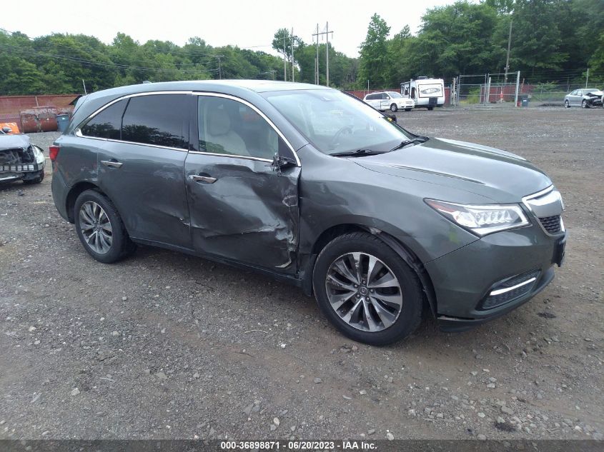 2016 ACURA MDX W/TECH/W/TECH - 5FRYD4H48GB055845