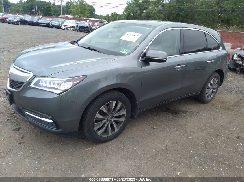 2016 ACURA MDX W/TECH/W/TECH - 5FRYD4H48GB055845