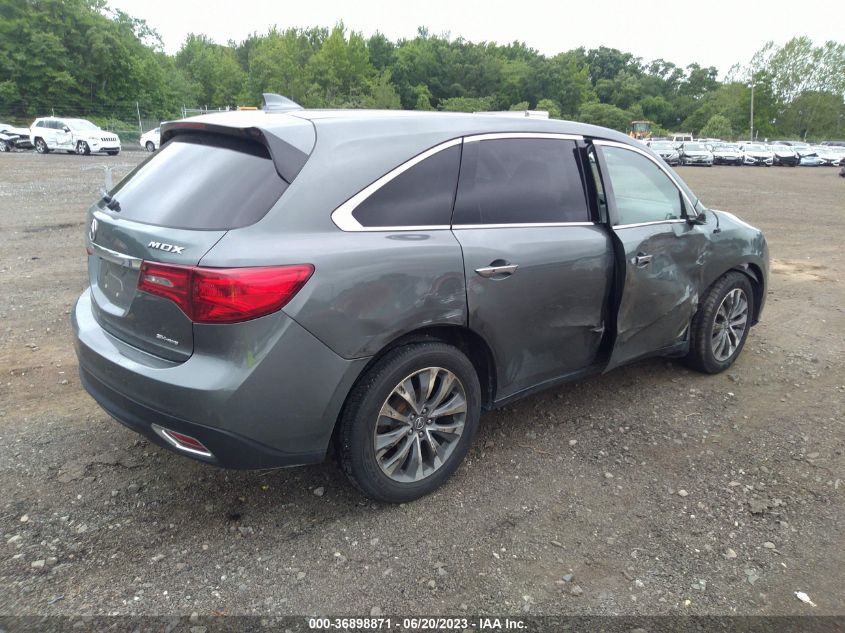 2016 ACURA MDX W/TECH/W/TECH - 5FRYD4H48GB055845