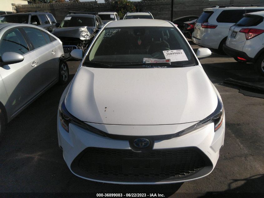 2021 TOYOTA COROLLA HYBRID LE - JTDEAMDE8MJ030007