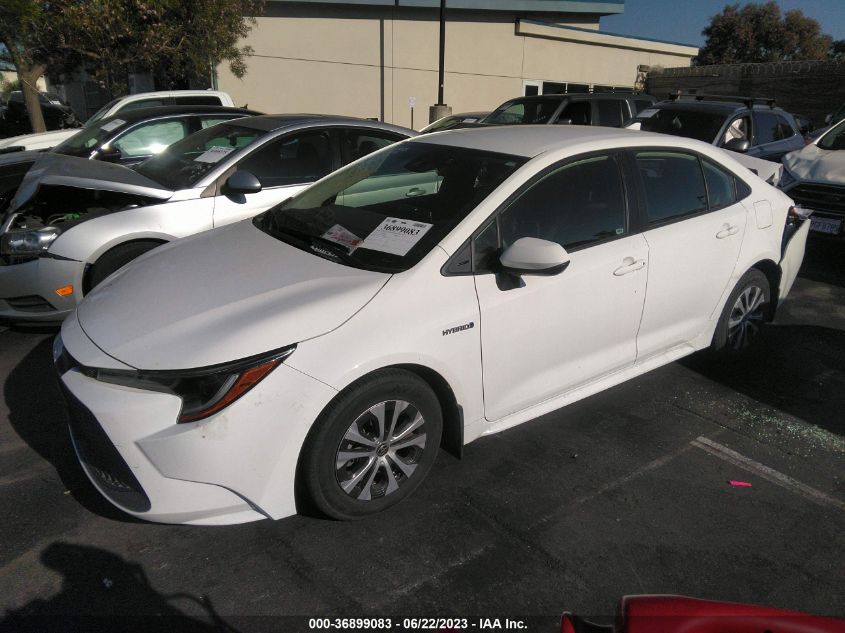 2021 TOYOTA COROLLA HYBRID LE - JTDEAMDE8MJ030007