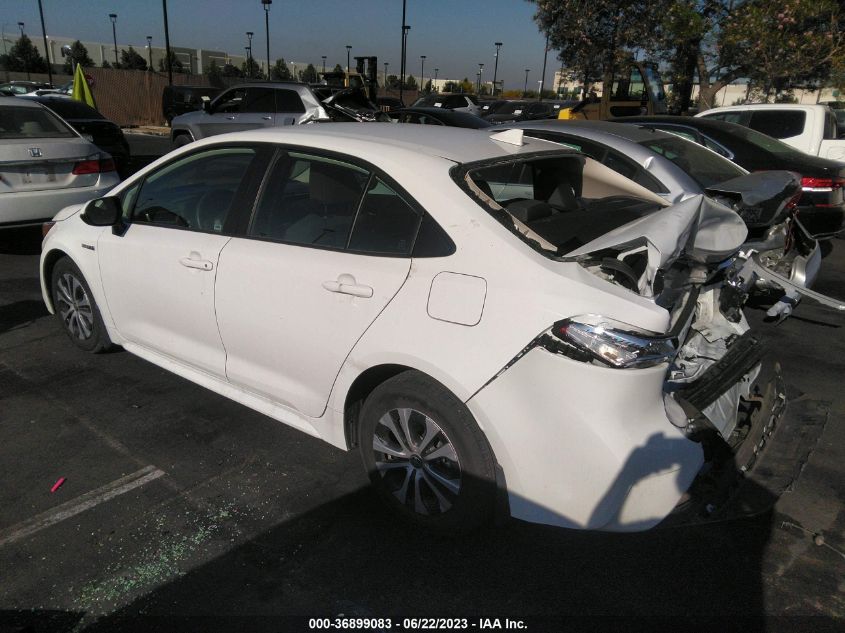 2021 TOYOTA COROLLA HYBRID LE - JTDEAMDE8MJ030007