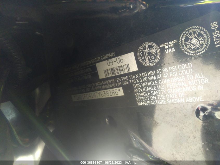 2007 HARLEY-DAVIDSON FLHTCUI - 1HD1FC4147Y638186