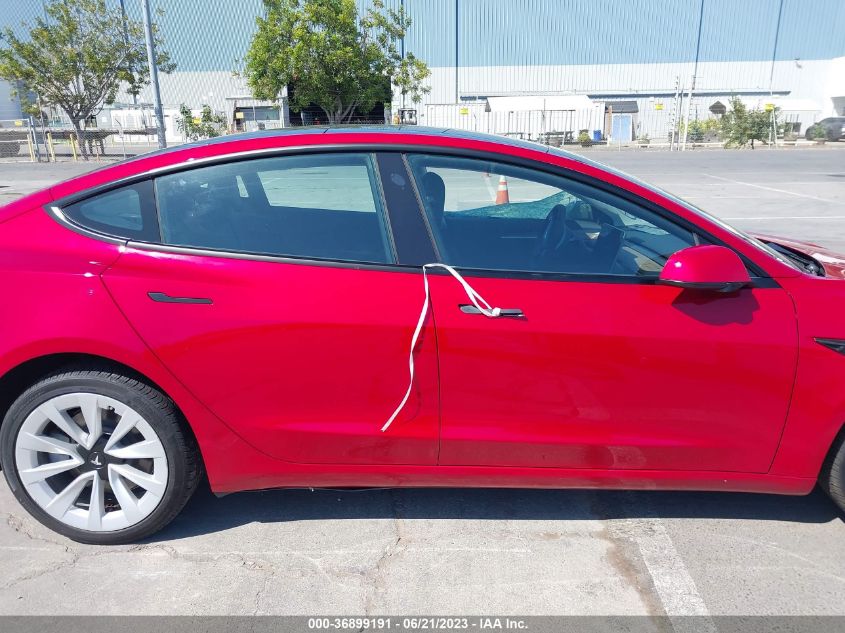 2022 TESLA MODEL 3 LONG RANGE - 5YJ3E1EBXNF243449