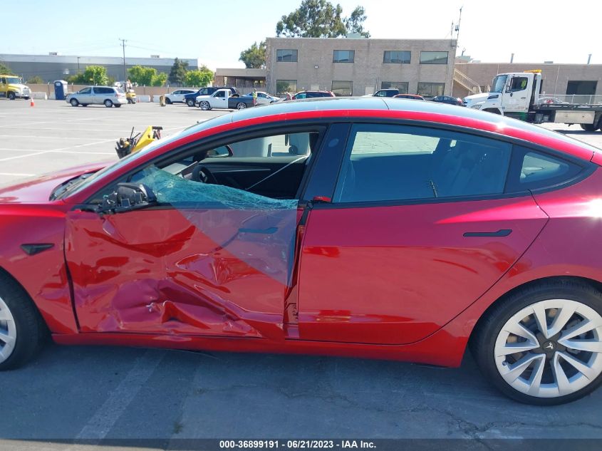 2022 TESLA MODEL 3 LONG RANGE - 5YJ3E1EBXNF243449