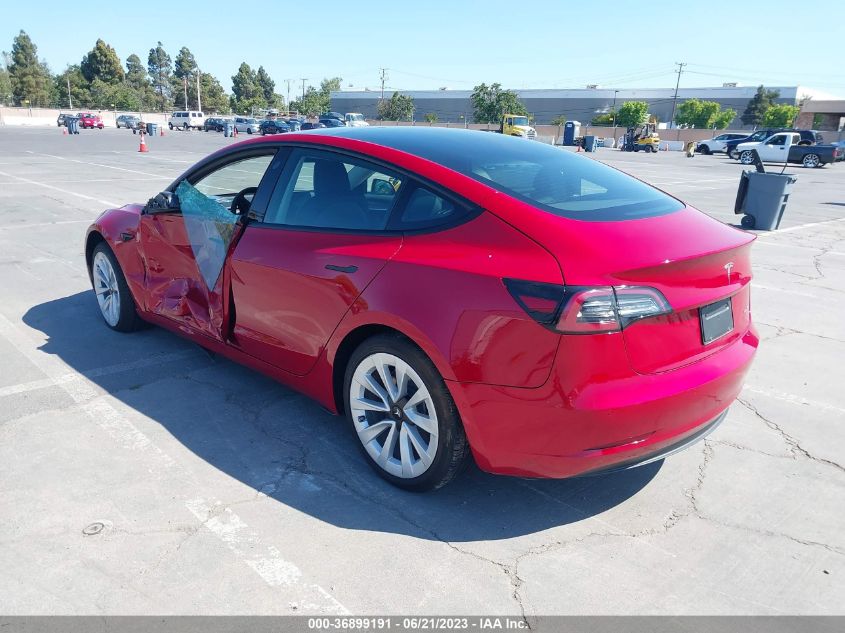 2022 TESLA MODEL 3 LONG RANGE - 5YJ3E1EBXNF243449