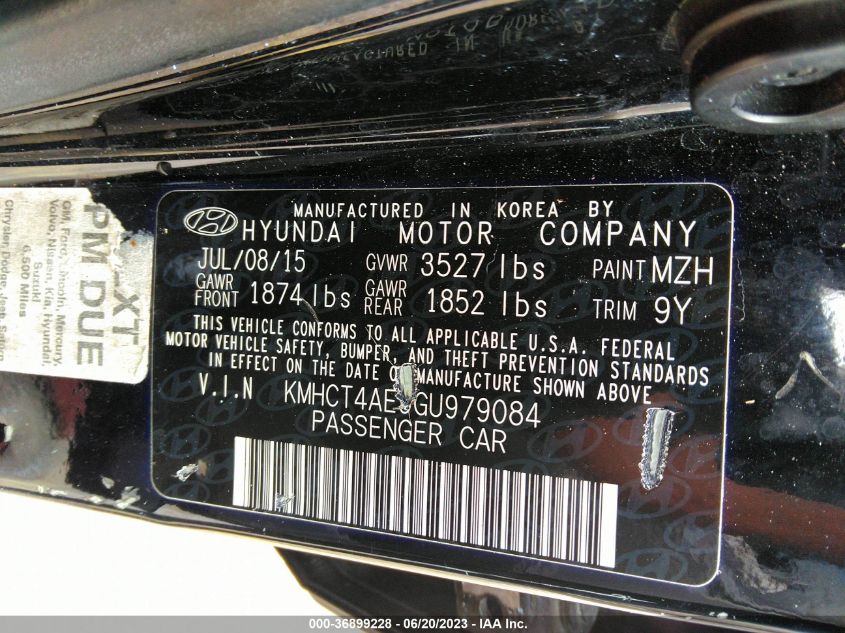 2016 HYUNDAI ACCENT SE - KMHCT4AE9GU979084