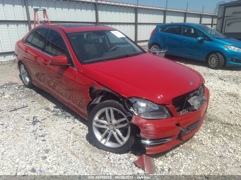 VIN WDDGF4HB6DR243748 2013 MERCEDES-BENZ C-CLASS no.1