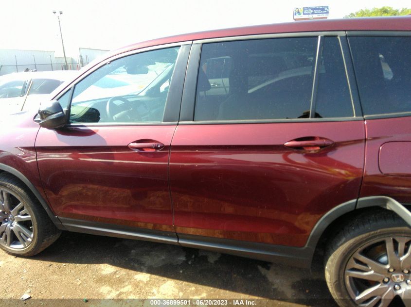 2019 HONDA PASSPORT EX-L 5FNYF7H53KB006048