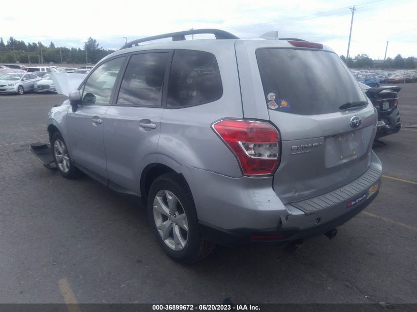 2016 SUBARU FORESTER 2.5I PREMIUM - JF2SJADC7GH444554