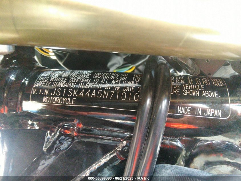 2022 SUZUKI DR-Z400 SM JS1SK44A5N7101010