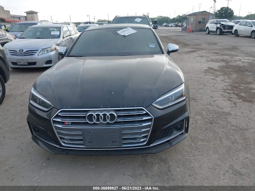 2018 AUDI S5 SPORTBACK PRESTIGE WAUC4CF5XJA019752