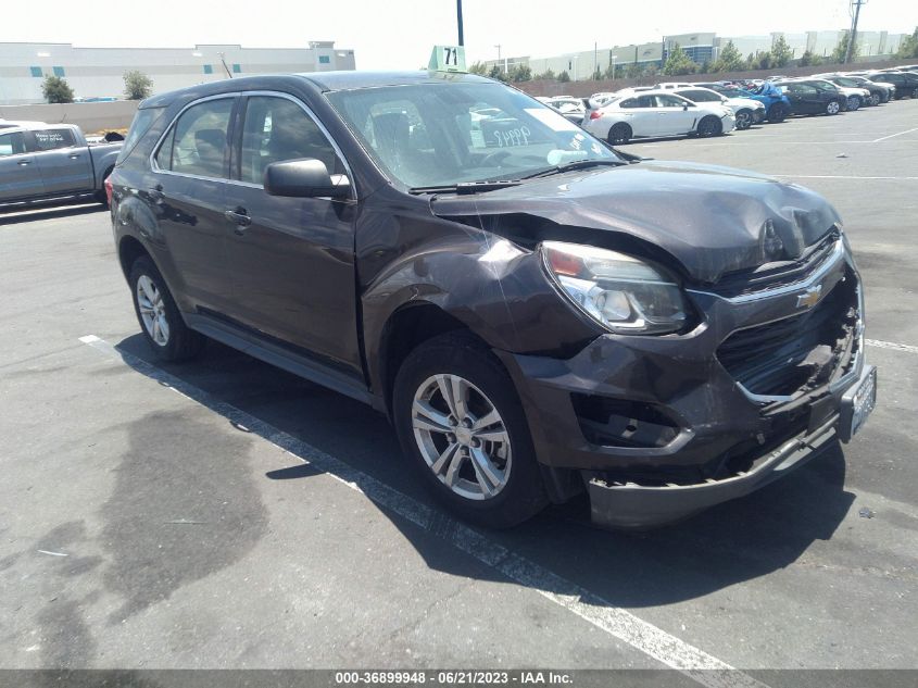 2016 CHEVROLET EQUINOX LS - 2GNALBEKXG6298342