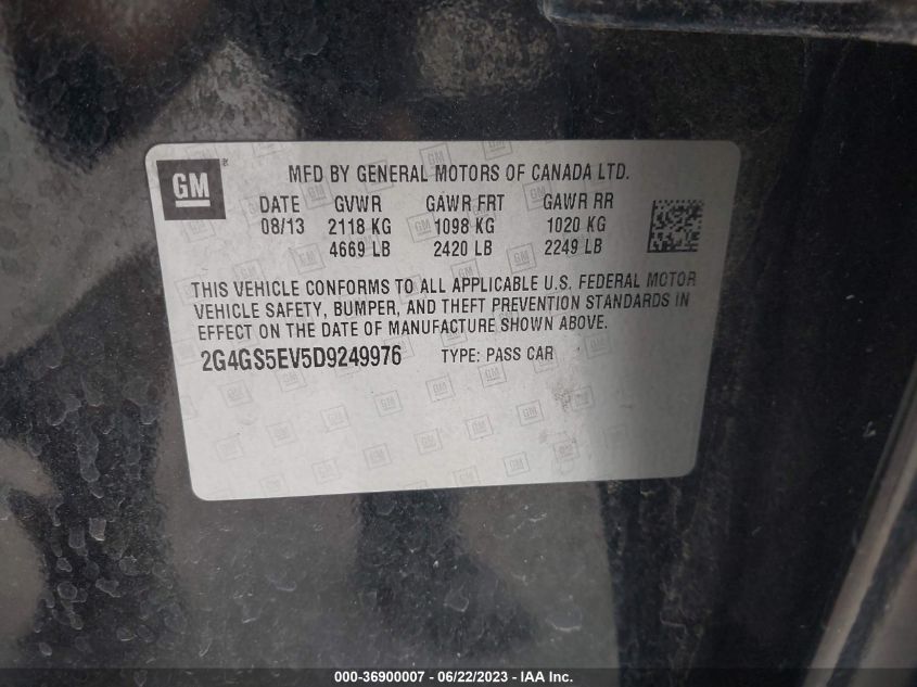 2013 BUICK REGAL TURBO PREMIUM 1 - 2G4GS5EV5D9249976