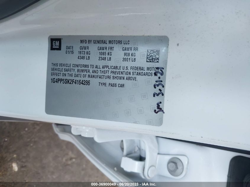 2015 BUICK VERANO - 1G4PP5SK2F4164286