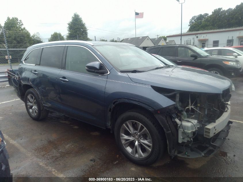 2014 TOYOTA HIGHLANDER XLE - 5TDKKRFH7ES011554