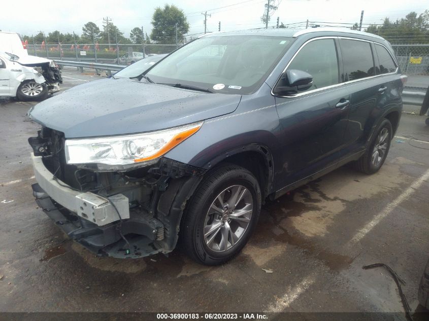 2014 TOYOTA HIGHLANDER XLE - 5TDKKRFH7ES011554