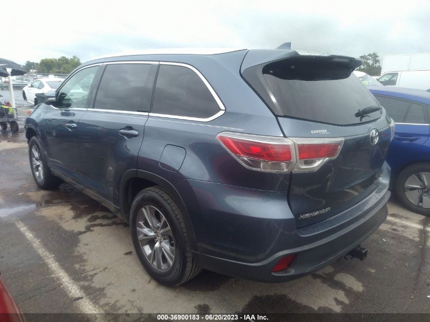 2014 TOYOTA HIGHLANDER XLE - 5TDKKRFH7ES011554