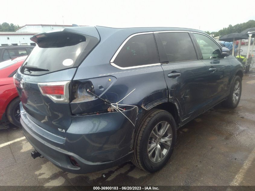 2014 TOYOTA HIGHLANDER XLE - 5TDKKRFH7ES011554