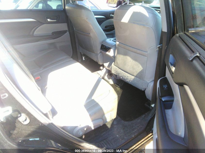 2015 TOYOTA HIGHLANDER XLE - 5TDJKRFH9FS210098