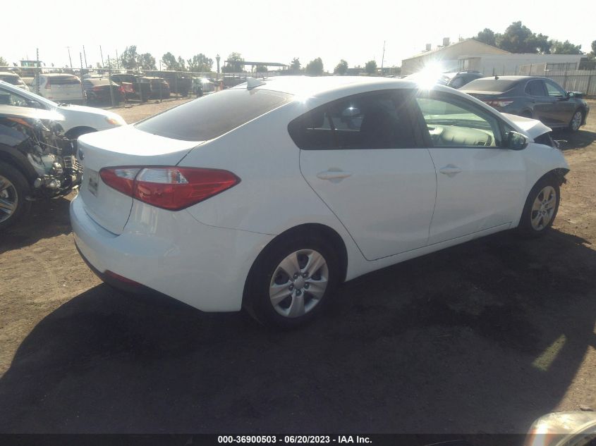 2016 KIA FORTE LX - KNAFK4A67G5610289