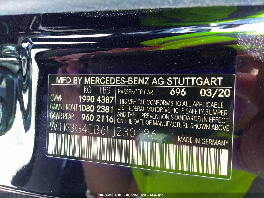 2020 MERCEDES-BENZ A-CLASS A 220 - W1K3G4EB6LJ230186