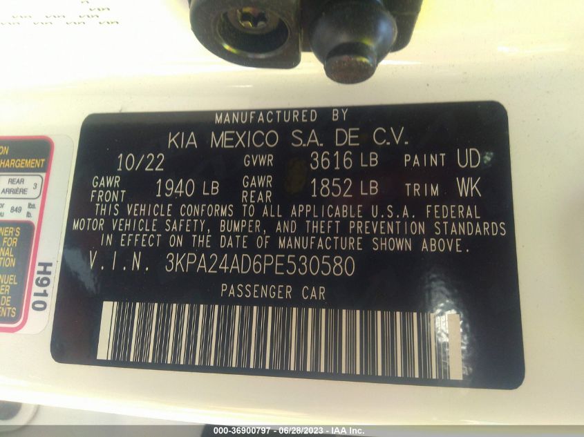 2023 KIA RIO S - 3KPA24AD6PE530580