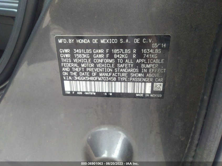 2015 HONDA FIT EX-L/EX - 3HGGK5H80FM703458
