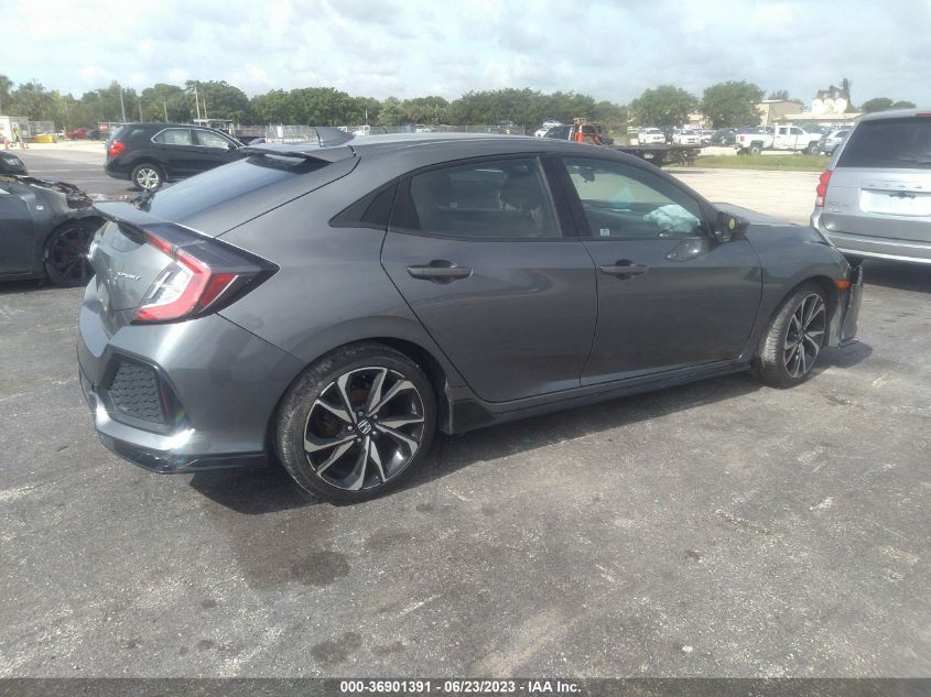 2018 HONDA CIVIC HATCHBACK SPORT - SHHFK7H41JU201380