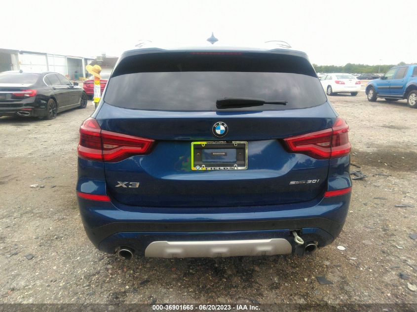 2021 BMW X3 SDRIVE30I - 5UXTY3C02M9E50738
