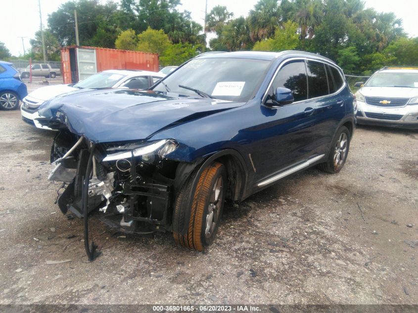 2021 BMW X3 SDRIVE30I - 5UXTY3C02M9E50738