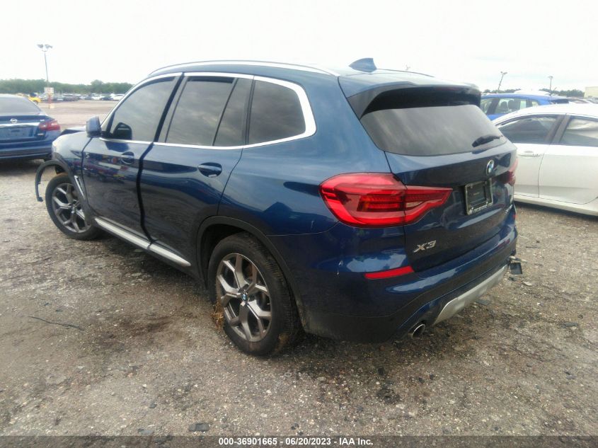 2021 BMW X3 SDRIVE30I - 5UXTY3C02M9E50738