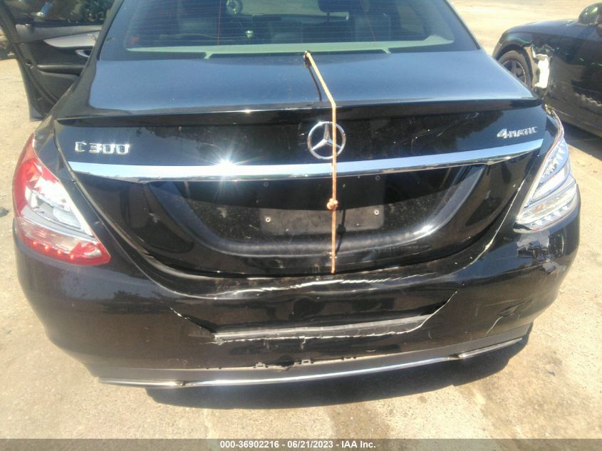 2016 MERCEDES-BENZ C-CLASS C 300 - 55SWF4KB6GU136139