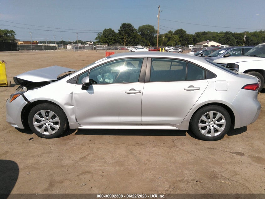 VIN 5YFEPMAE0NP293477 2022 TOYOTA COROLLA LE