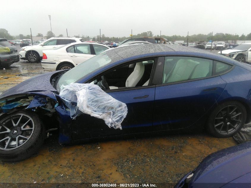 2022 TESLA MODEL 3 - 5YJ3E1EBXNF115678