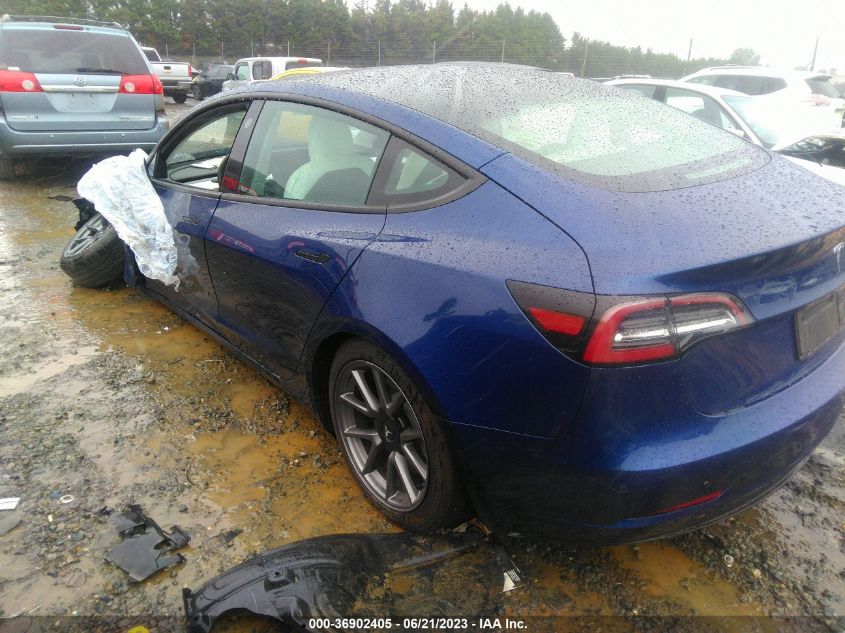 2022 TESLA MODEL 3 - 5YJ3E1EBXNF115678