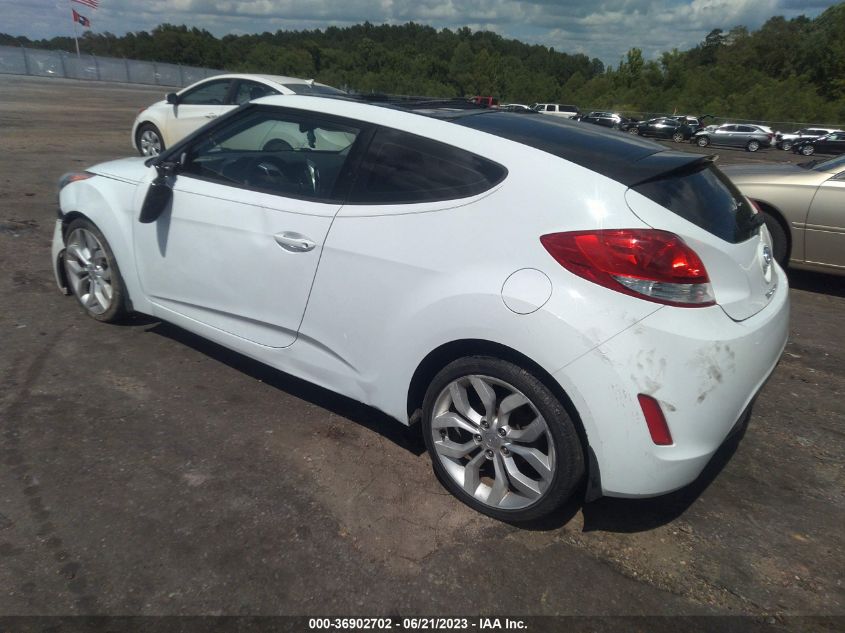 2013 HYUNDAI VELOSTER W/GRAY INT - KMHTC6AD1DU139198