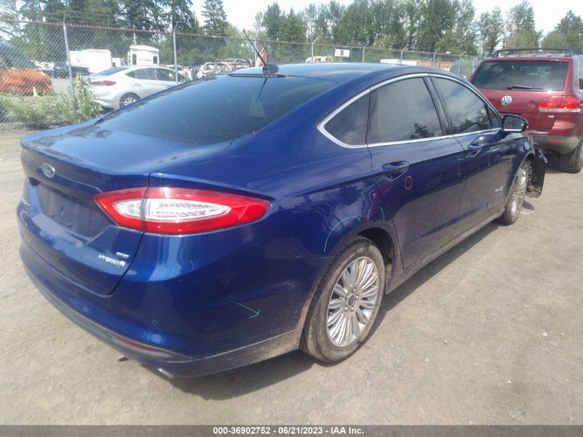 2013 FORD FUSION SE HYBRID - 3FA6P0LUXDR345729