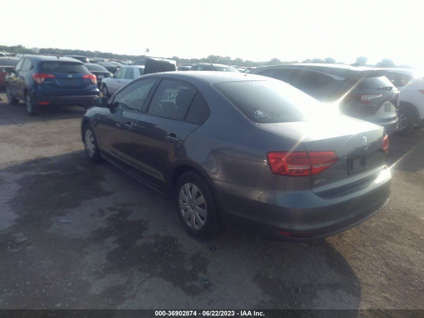 2015 VOLKSWAGEN JETTA SEDAN 2.0L S - 3VW2K7AJ4FM321576