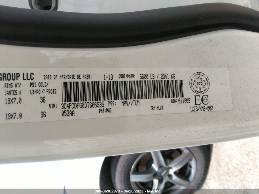 2013 DODGE JOURNEY R/T - 3C4PDDFG0DT606535