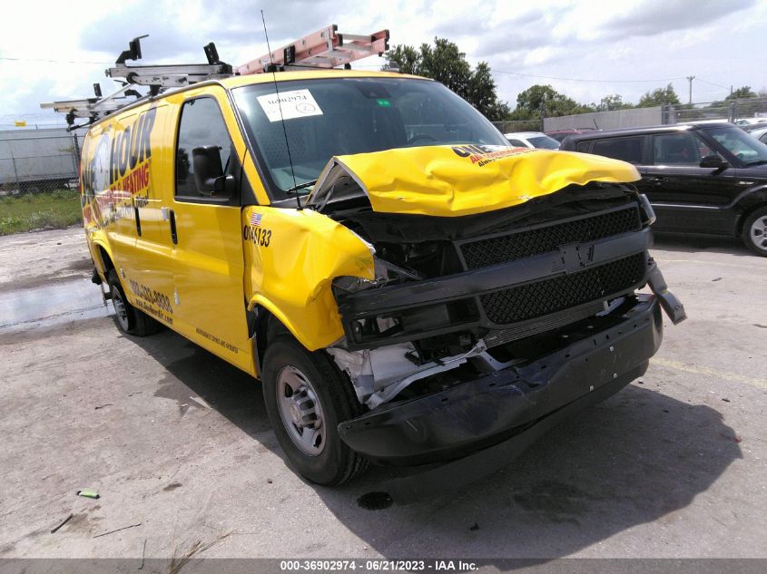 2021 CHEVROLET EXPRESS CARGO RWD 2500 REGULAR WHEELBASE WT 1GCWGAFP8M1303642