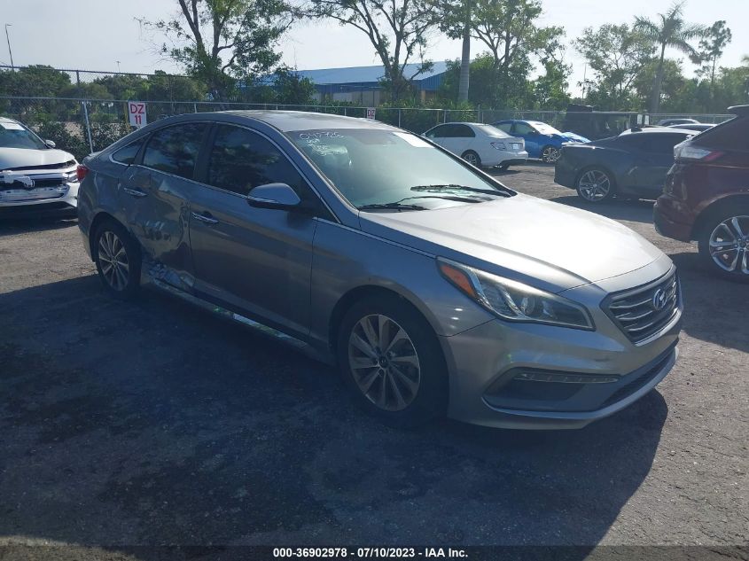 2015 HYUNDAI SONATA 2.4L SPORT - 5NPE34AF8FH042726