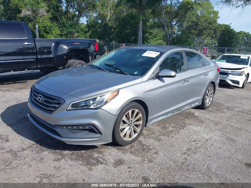 2015 HYUNDAI SONATA 2.4L SPORT - 5NPE34AF8FH042726