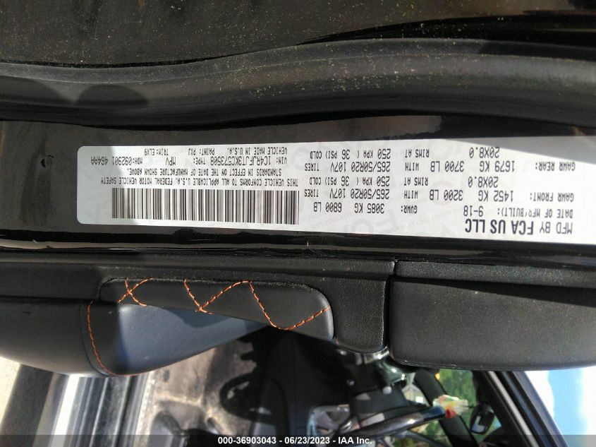 2019 JEEP GRAND CHEROKEE SUMMIT - 1C4RJFJT3KC573508