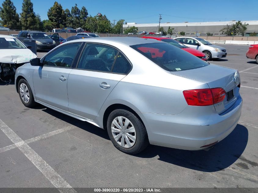 2013 VOLKSWAGEN JETTA SEDAN S - 3VW1K7AJ1DM282843