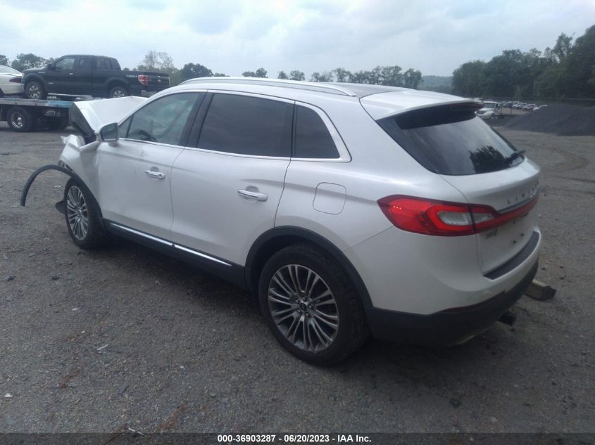 2016 LINCOLN MKX RESERVE - 2LMTJ8LR1GBL68098