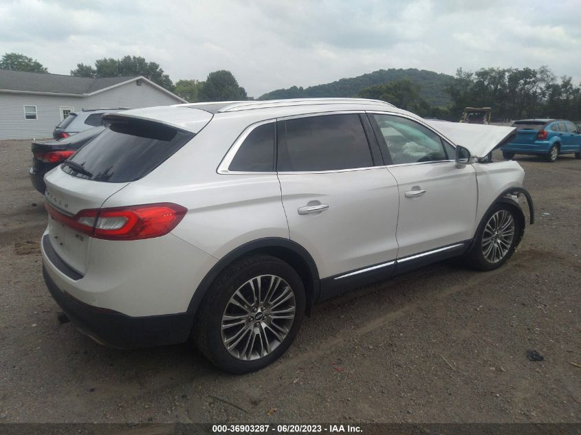 2016 LINCOLN MKX RESERVE - 2LMTJ8LR1GBL68098