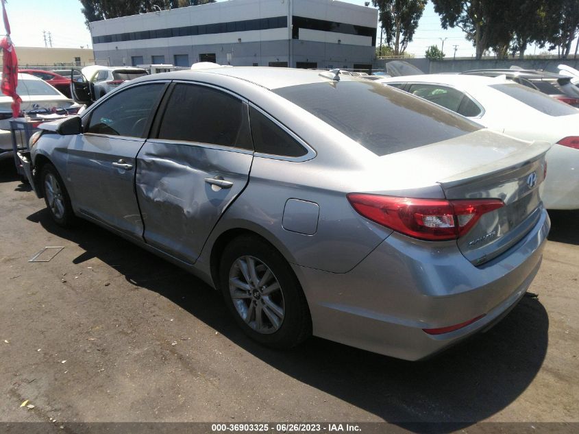 2015 HYUNDAI SONATA 2.4L SE - 5NPE24AF7FH209421