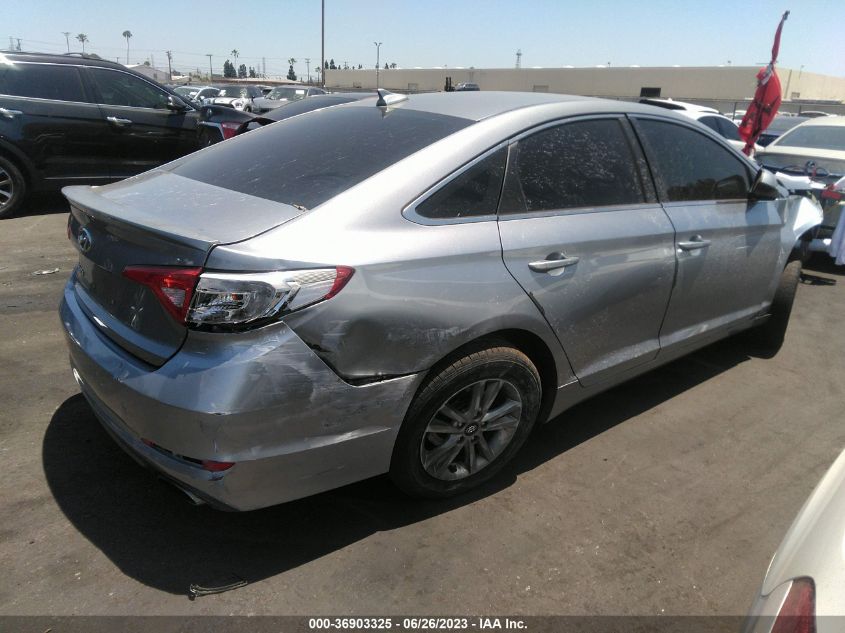 2015 HYUNDAI SONATA 2.4L SE - 5NPE24AF7FH209421